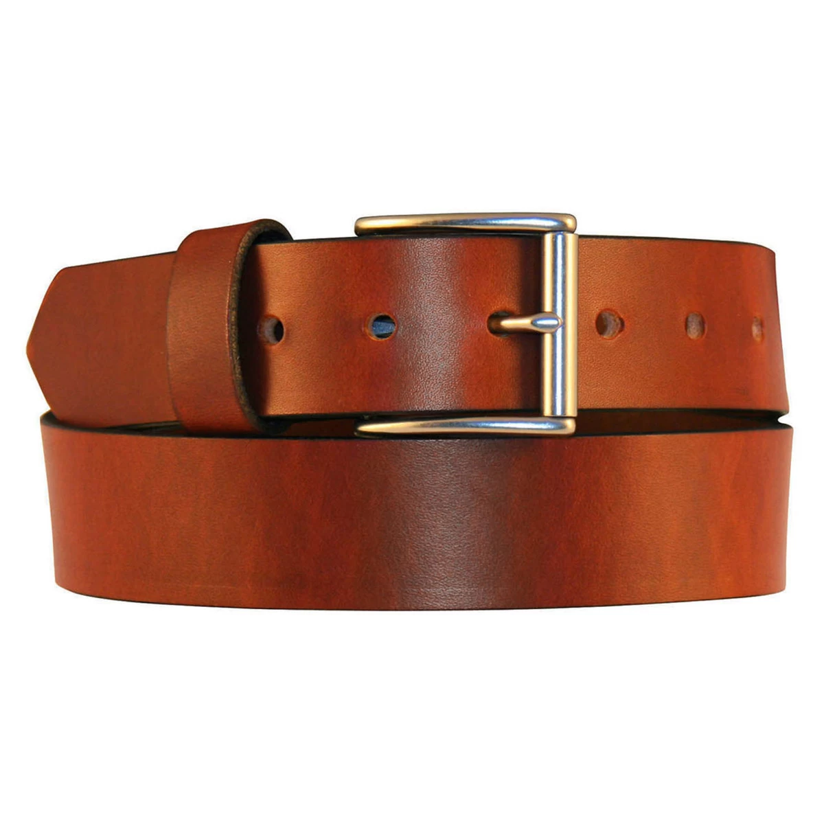 Boston Leather Brown 1.5" Oil Tanned Latigo Leather Belt, USA Made - 18282 3 Boston Leather Brown 1.5" Oil Tanned Latigo Leather Belt, USA Made - 18282