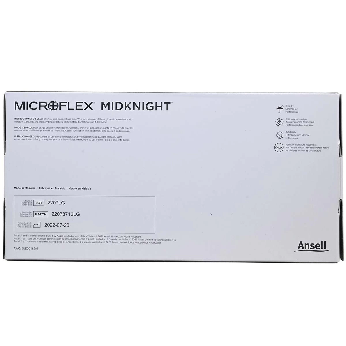 Midknight Exam Glove - 5.1 Mil - Box Of 100 (XS, S, M, L, XL, 2XL) 6 Midknight Exam Glove - 5.1 Mil - Box Of 100 (XS, S, M, L, XL, 2XL) - Image 4