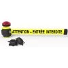 Banner Stakes 30' Wall-Mount Retractable Belt With Red Strobe Light, Yellow "ATTENTION – ENTRÉE INTERDITE" - MH5016L 1 Banner Stakes 30' Wall-Mount Retractable Belt With Red Strobe Light, Yellow "ATTENTION – ENTRÉE INTERDITE" - MH5016L -Work Safety Equipment Shop yng0aakl2o8dzmnifyvf 43456.1702987890